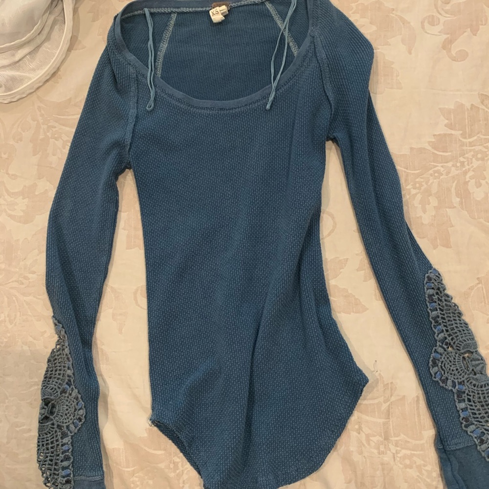 Fp long sleeved henley